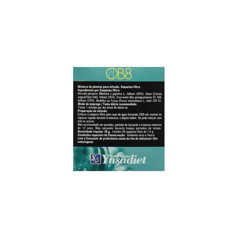 OB8 Infusión Ynsadiet 20 sobres | Farmacia Barata