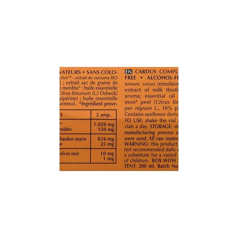 Cardus Complex 20 ampollas Intersa | Farmacia Barata