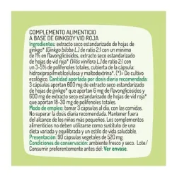 Ginkgo Vid Roja 90 cápsulas BIO GRANERO | Farmacia Barata Ginkgo Vid Roja 90 cápsulas BIO GRANERO | Farmacia Barata