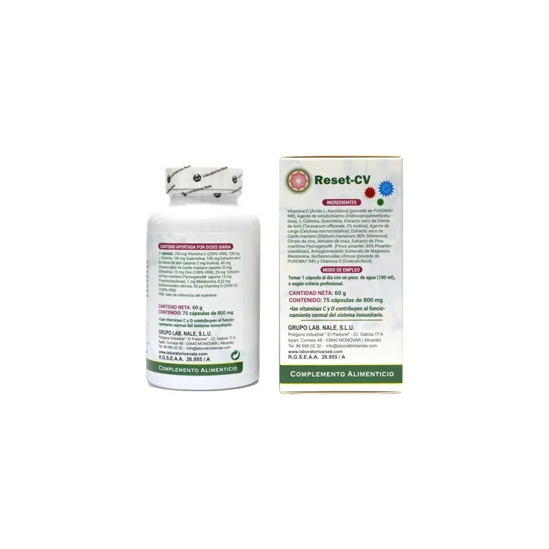 Reset CV 75 cápsulas | Farmacia Barata Reset CV 75 cápsulas | Farmacia Barata
