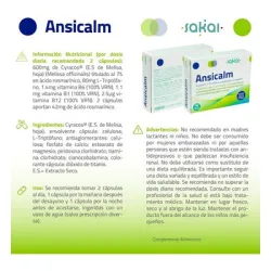 Ansicalm 30cap Sakai | Farmacia Barata Ansicalm 30cap Sakai | Farmacia Barata