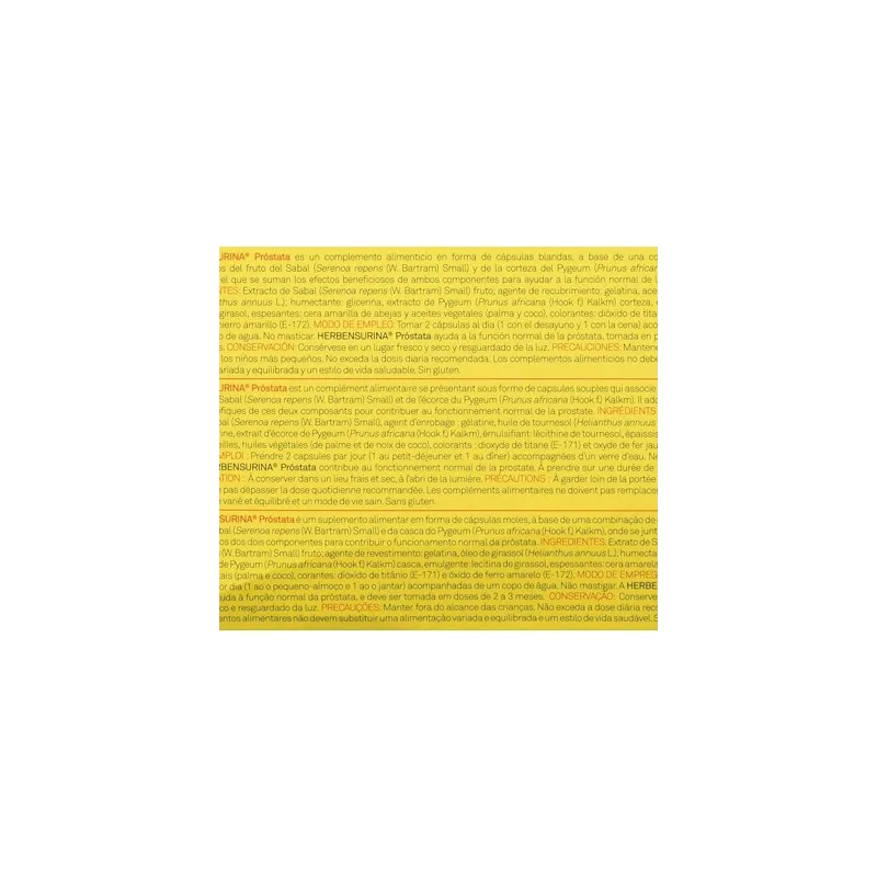 Herbensurina Prostata 60 cápsulas | Farmacia Barata