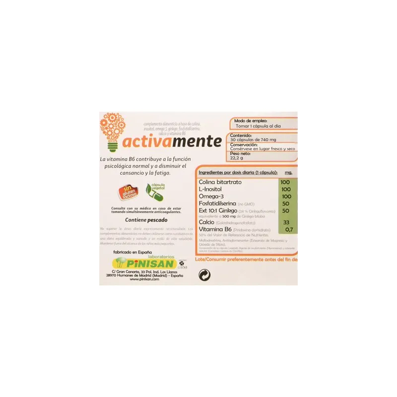 Pinisan Activa 30 cápsulas | Farmacia Barata Pinisan Activa 30 cápsulas | Farmacia Barata