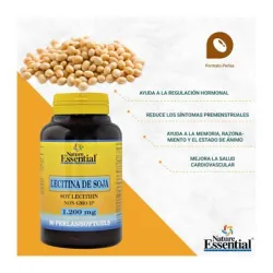 Nature Essential Lecitina 1200mg 90 perlas | Farmacia Barata Nature Essential Lecitina 1200mg 90 perlas | Farmacia Barata