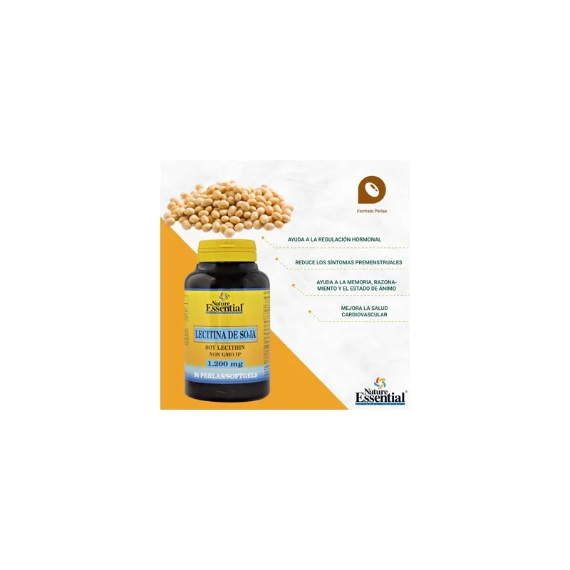 Nature Essential Lecitina 1200mg 90 perlas | Farmacia Barata Nature Essential Lecitina 1200mg 90 perlas | Farmacia Barata