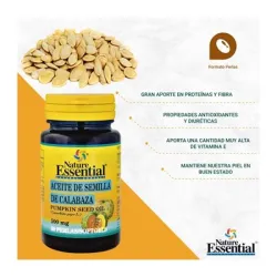 nature essential calabaza 50 perlas 500mg nature essential calabaza 50 perlas 500mg