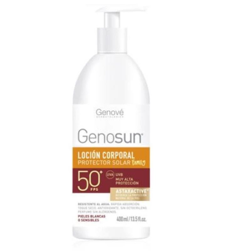 Genosun Locion Corporal Protector Solar Family FPS 50+ 1 Envase 400 ml