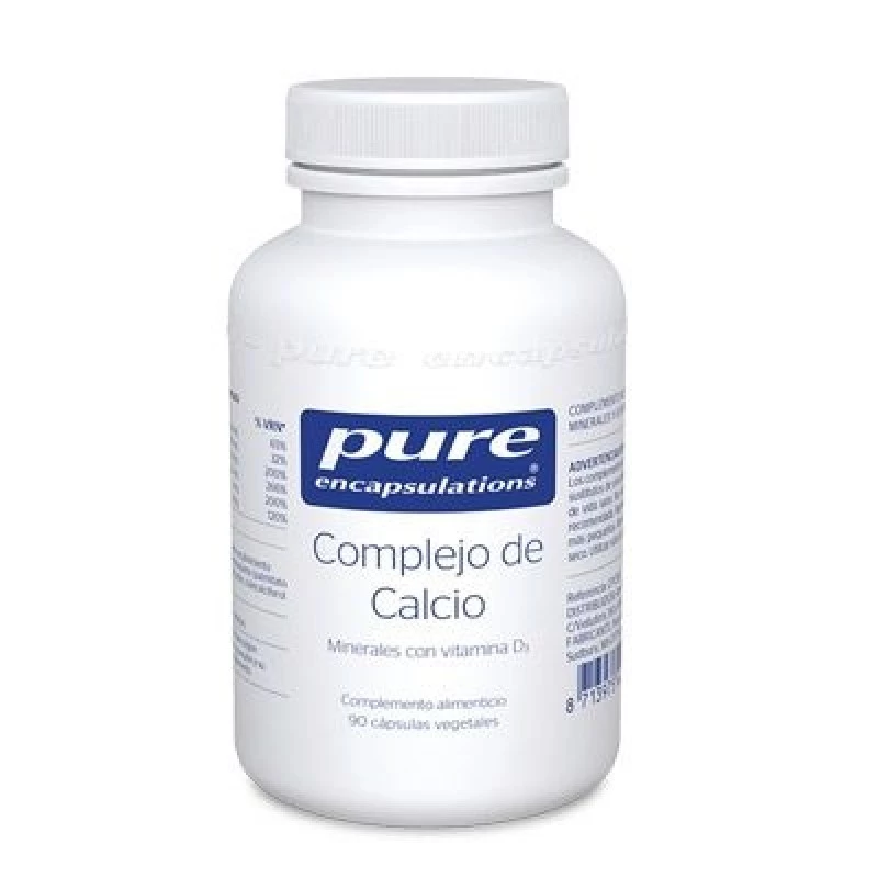 Pure Complejo de Calcio, 90 Cápsulas Vegetales