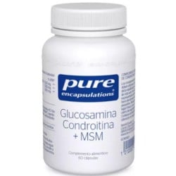 Pure Glucosamina Condroitina + MSM, 60 Cápsulas