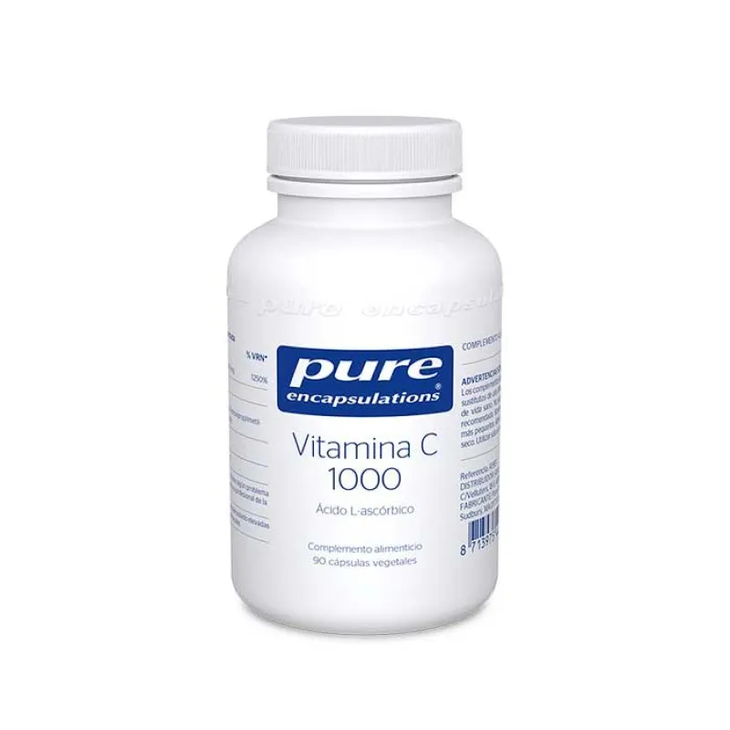 Pure Vitamina C 1000, 90 Cápsulas Vegetales