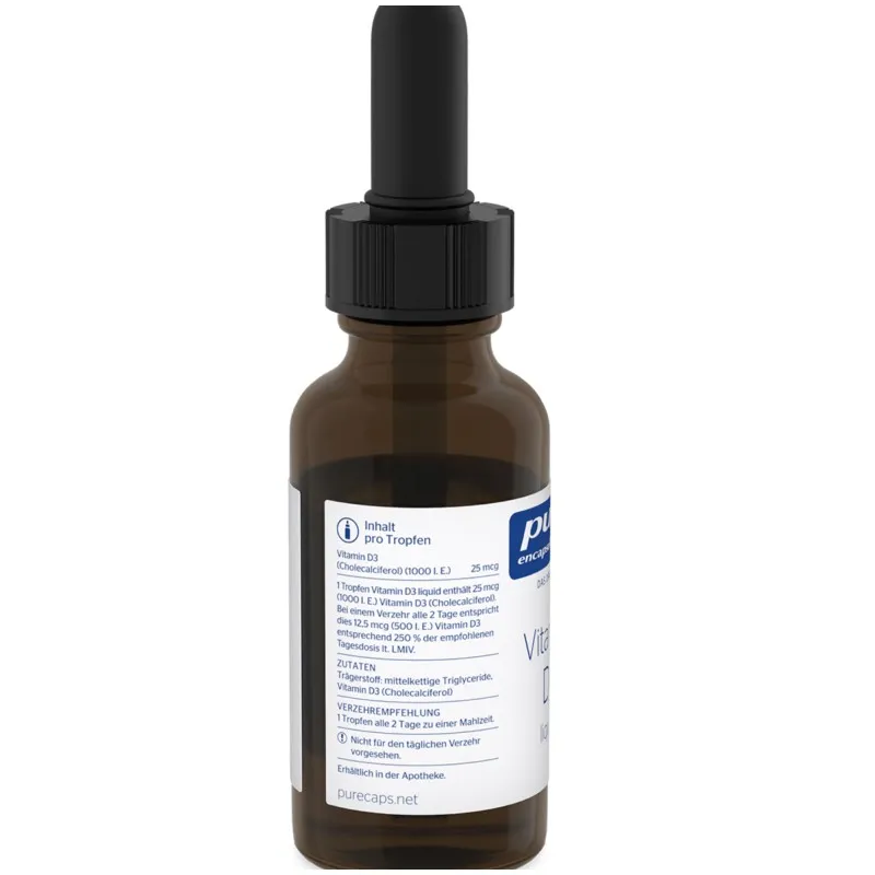 Pure Vitamina D3 líquida, 22,5 ml