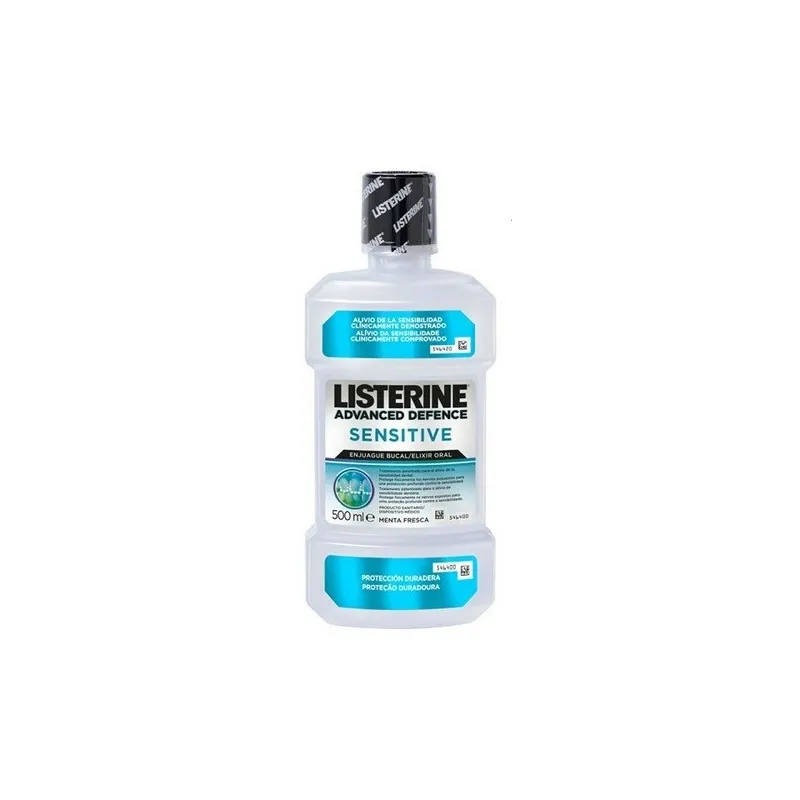 Listerine advanced defence sensitive menta fresca colutorio, 500 ml