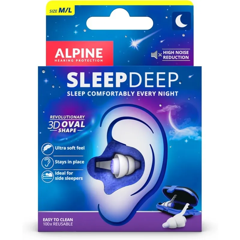Alpine Sleepdeep Tapones Oidos Filtro Auditivo, 2 unidades Alpine Sleepdeep Tapones Oidos Filtro Auditivo, 2 unidades