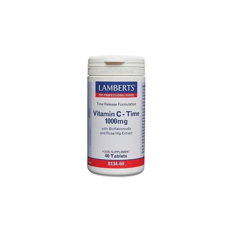 LAMBERTS Vitamina C 1000 mg. Liberación Sostenida, 60 comprimidos. LAMBERTS Vitamina C 1000 mg. Liberación Sostenida, 60 comprimidos.