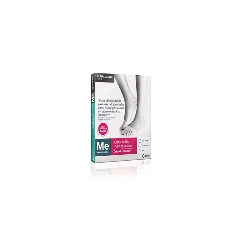 Cinfa Farmalastic Me Almohadilla Plantar Active Calzado cerrado, Talla M. 1 par