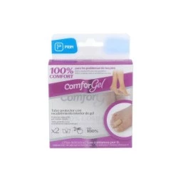 ComforGel tubo protector de dedos recubrimiento interior de gel, canal 2.5 cm, 2 unidades