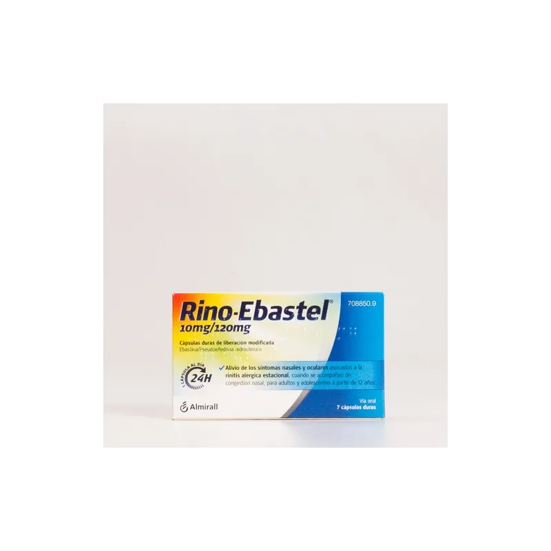 Rino-Ebastel 10 mg/120 mg 7 Cápsulas