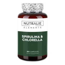 Nutralie Espirulina BIO & Chlorella fuerza y energía, 180 cápsulas Nutralie Espirulina BIO & Chlorella fuerza y energía, 180 cápsulas