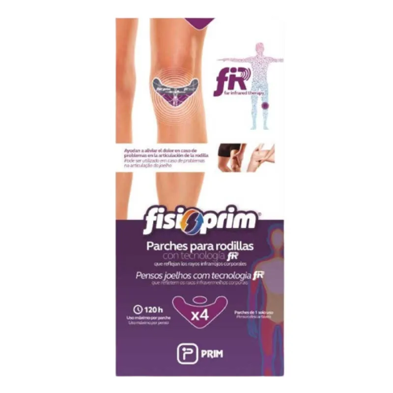Fisioprim Parche Rodilla, 4 parches