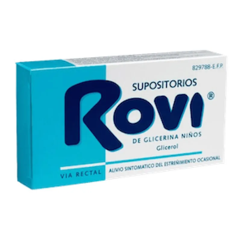 Rovi Supositorios de Glicerina Niños, 12 Supositorios