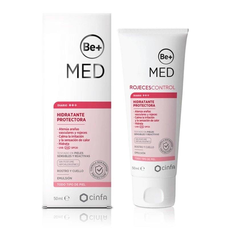 BE+ Med Rojeces Control Hidratante Protectora, 50ml