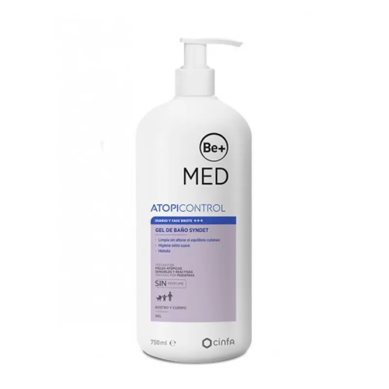 BE+ Med Atopicontrol Gel Baño Syndet, 750 ml BE+ Med Atopicontrol Gel Baño Syndet, 750 ml