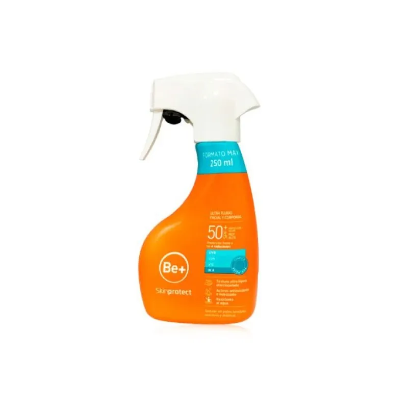 BE+ Skinprotect Ultra Fluido Facial-Corporal SPF50+, 250 ml BE+ Skinprotect Ultra Fluido Facial-Corporal SPF50+, 250 ml