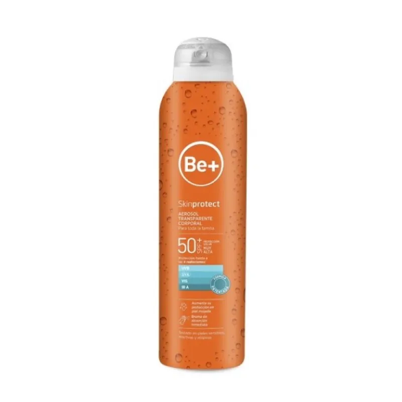 BE+ Skinprotect Aerosol Transparente Corporal SPF50+, 200 ml BE+ Skinprotect Aerosol Transparente Corporal SPF50+, 200 ml