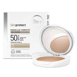 BE+ Skinprotect Maquillaje Compacto Piel Oscura SPF50+, 10 g