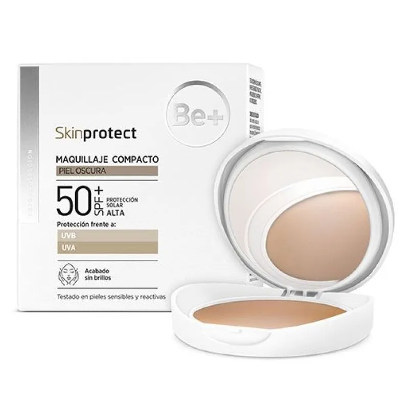 BE+ Skinprotect Maquillaje Compacto Piel Oscura SPF50+, 10 g BE+ Skinprotect Maquillaje Compacto Piel Oscura SPF50+, 10 g