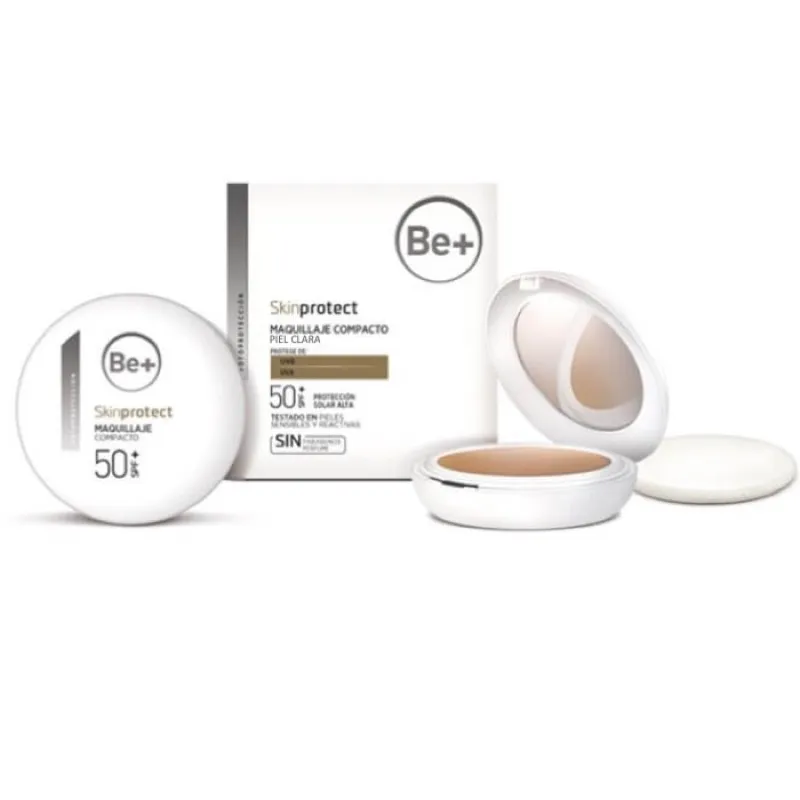 BE+ Skinprotect Maquillaje Compacto Piel Clara SPF50+, 10 g BE+ Skinprotect Maquillaje Compacto Piel Clara SPF50+, 10 g