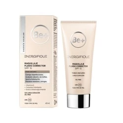 BE+ Energifique Maquillaje Fluido Piel Oscura SPF15, 40 ml