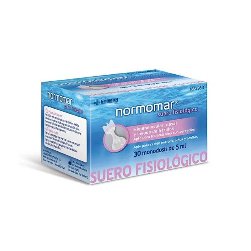 Normomar suero fisiologico, 30 unidosis de 5 ml Normomar suero fisiologico, 30 unidosis de 5 ml