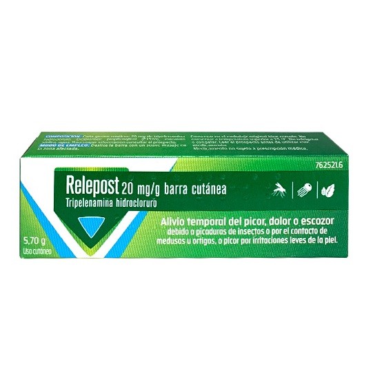 Relepost 20 mg/g barra cutánea, 5,7 g