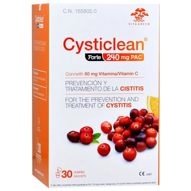 Cysticlean Forte 240mg, 30 sobres Cysticlean Forte 240mg, 30 sobres