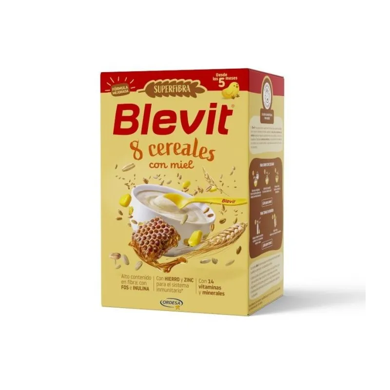 BLEVIT SF8 CEREALES MIEL 1000G