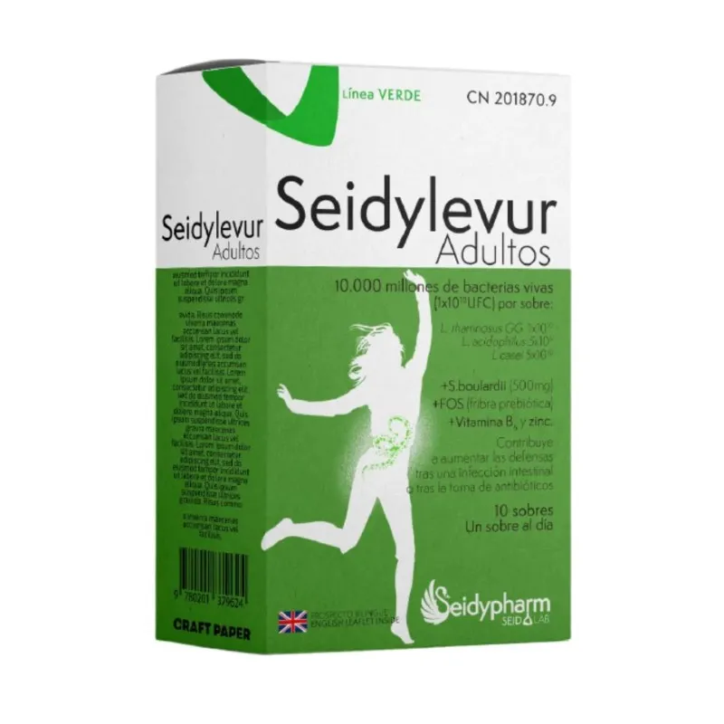 Seidylevur 10 sticks bucodispersables 3,7g Seidylevur 10 sticks bucodispersables 3,7g
