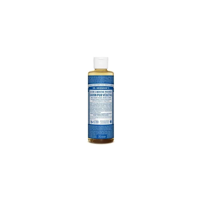 Bronner Jabón Líquido de Menta, 475ml.