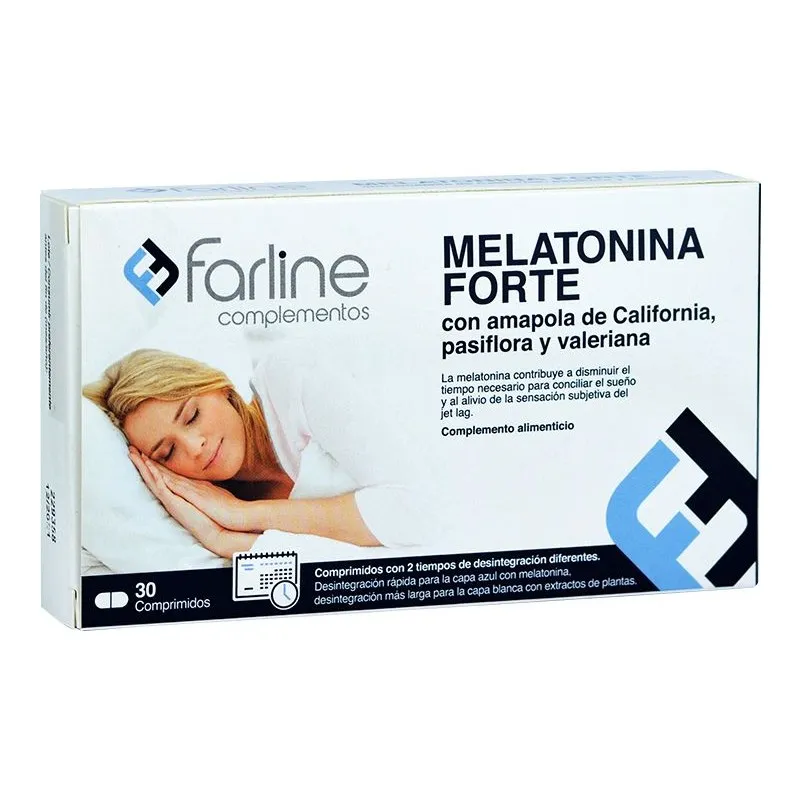 Farline Melatonina Forte, 30 comprimidos Farline Melatonina Forte, 30 comprimidos