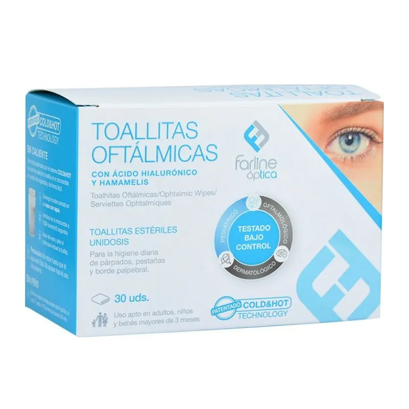 Farline Toallitas Oftalmicas, 30 unidades Farline Toallitas Oftalmicas, 30 unidades