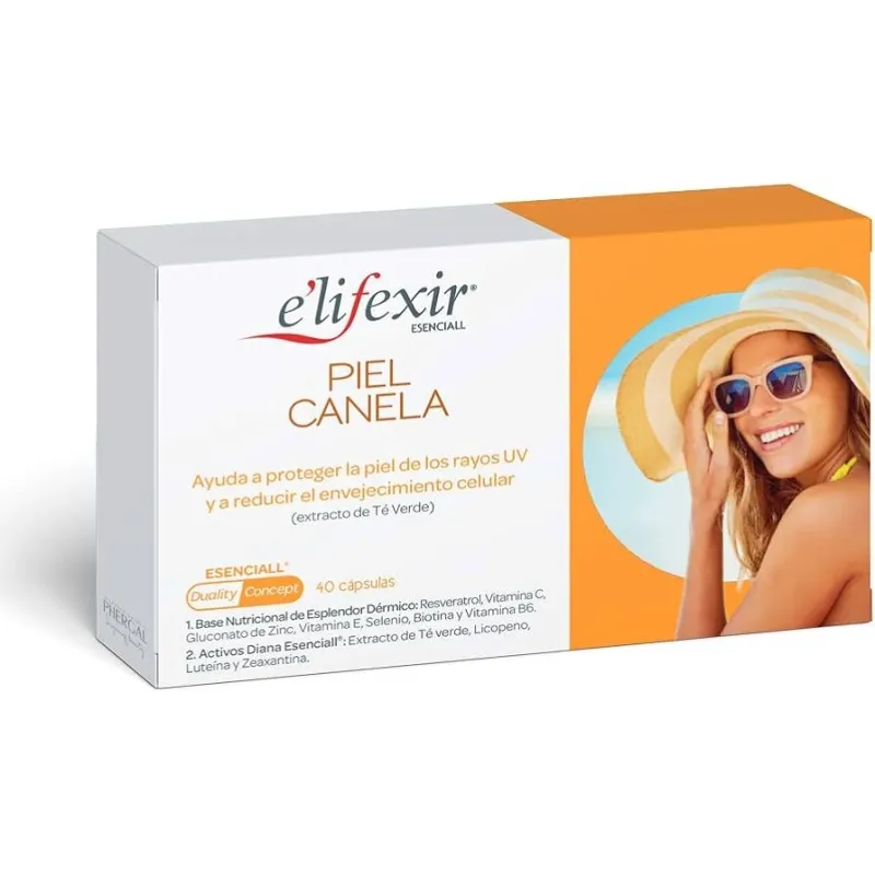 Elifexir Essencial Piel Canela, 40 Caps.