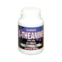 Health Aid L-teanina, 60 comprimidos de 200 mg.