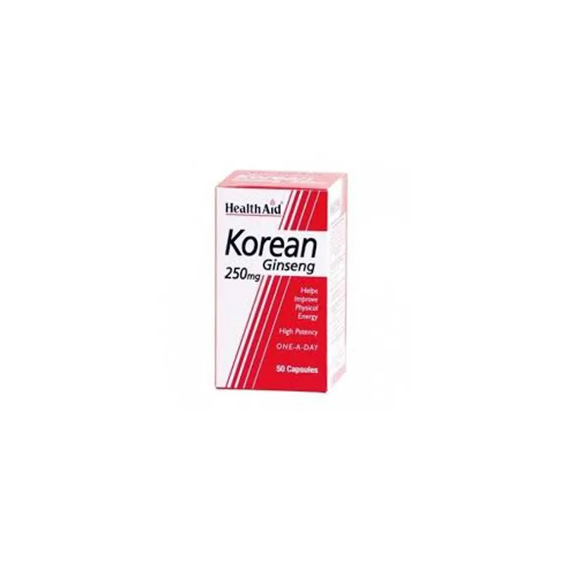 Health Aid Ginseng Coreano 50 Cápsulas | Farmacia Barata