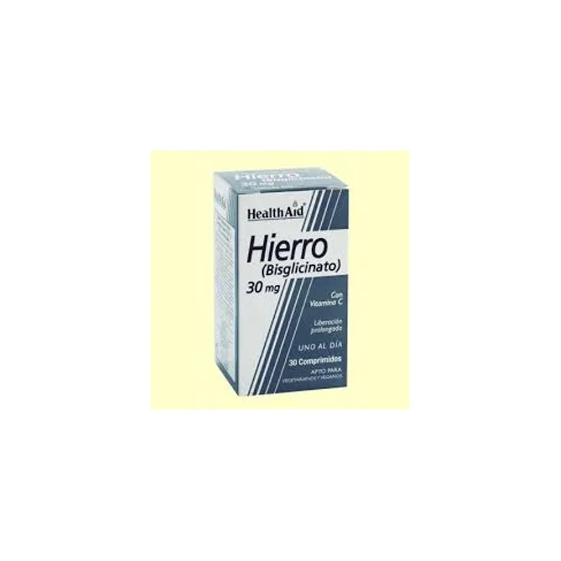 Health Aid Hierro + Vitamina C 30 mg | Farmacia Barata