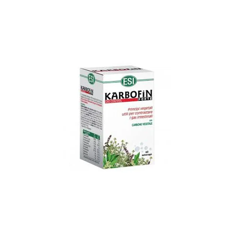 Karbofin Forte 60 cápsulas 350 mg ESI | Farmacia Barata