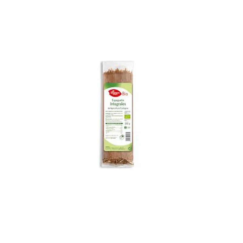 Espaguetis Integrales Bio 500 gr El Granero | Farmacia Barata