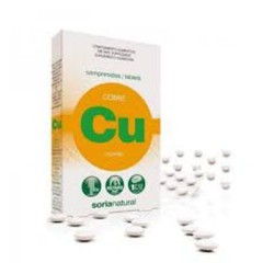 Soria Natural Cobre Retard, 24 comprimidos de 200 mg.