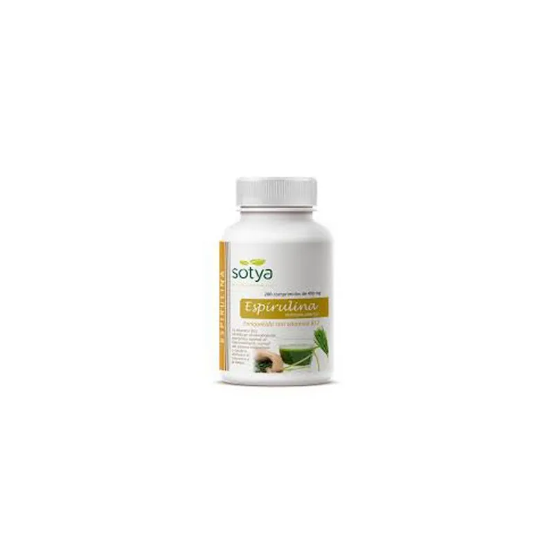Sotya Espirulina 400 mg, 200 comp | Farmacia Barata