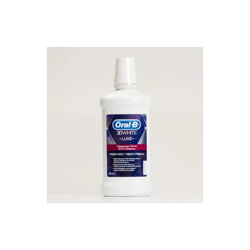 Oral-B 3D White Luxe Brillo Seductor Enjuague, 500ml.