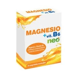 Neo Magnesio + Vitamina B6, 30 Comprimidos.